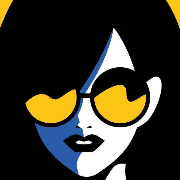 istock portrait of abstract young woman with sunglasses 1211876454
