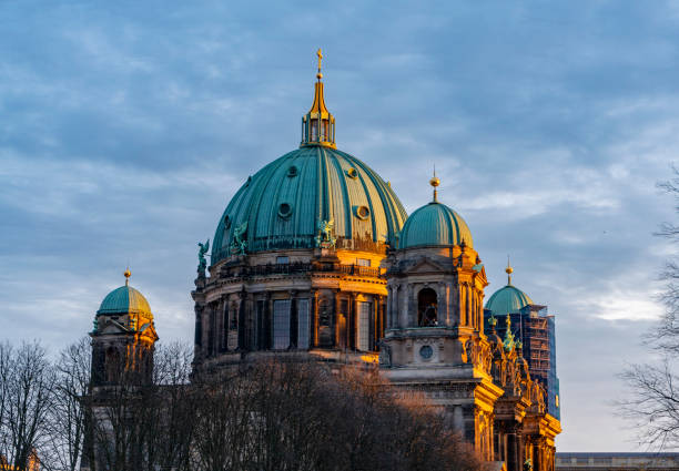 Berliner Dom, Berlin Cathedral at sunset, Germany