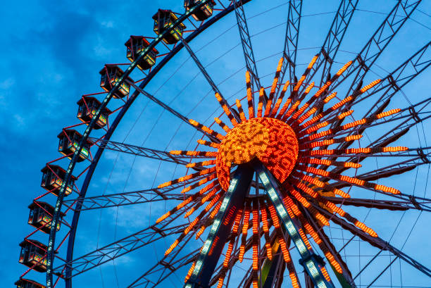 istock Illuminated Ferris Wheel Against Blue Sky, Berlin 1211877805