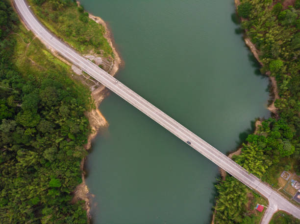Selangor Kuala Kubu bridge link above sungai Selangor dam