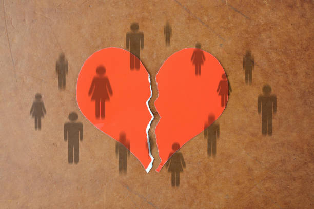 istock Broken heart because of problem of human relationships 1211888165