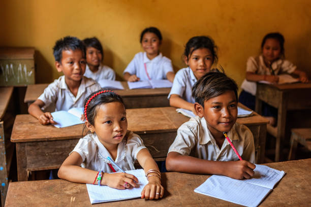 istock Cambodian school children during class, Tonle Sap, Cambodia 1211893679