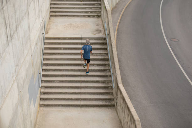 istock Runner on Stairs in the City 1211896816