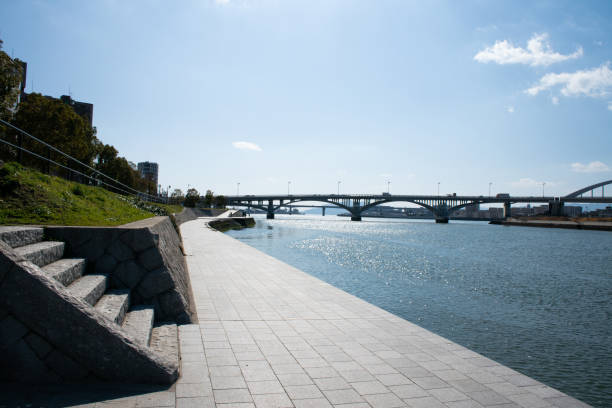 istock Landscape along the river in Hiroshima Prefecture 1211896946