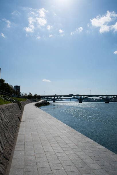 istock Landscape along the river in Hiroshima Prefecture 1211896965