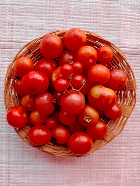 istock TOMATOES ON WHITE BACKGROUND, ORGANIC, VEGETABLE 1211900879