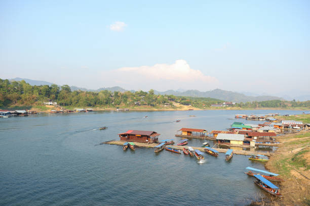 istock View of Bridge river boat in Sangkhlaburi 1211901187