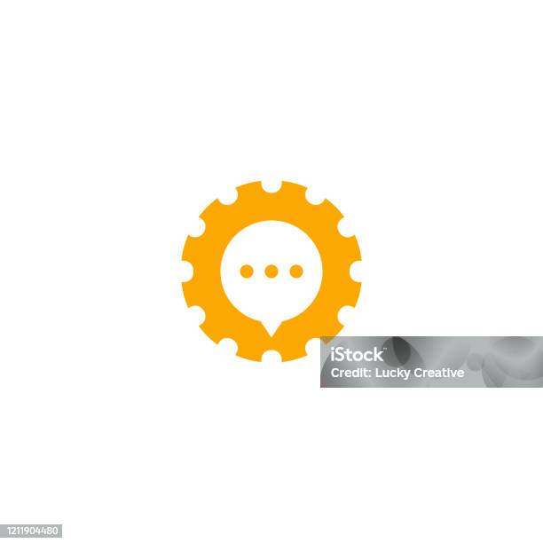 Service Pont Icon Service Point Logo Template Gear Point Technology Talk Logo Designs ...