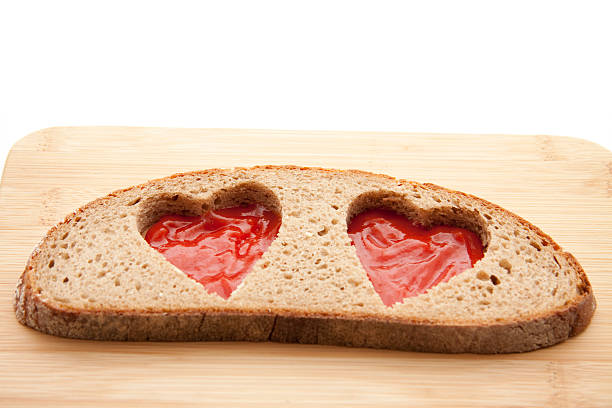 istock Heart cut of bread 121190581