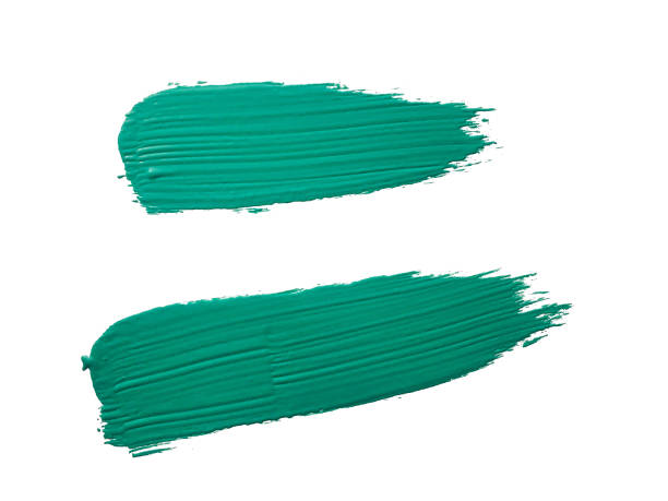 istock Light green or Gungle green brush strokes 1211918861