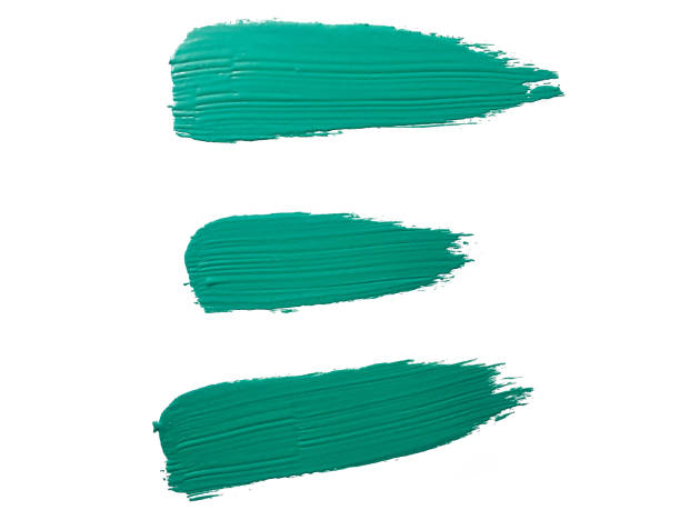 istock Light green or Gungle green brush strokes 1211918900