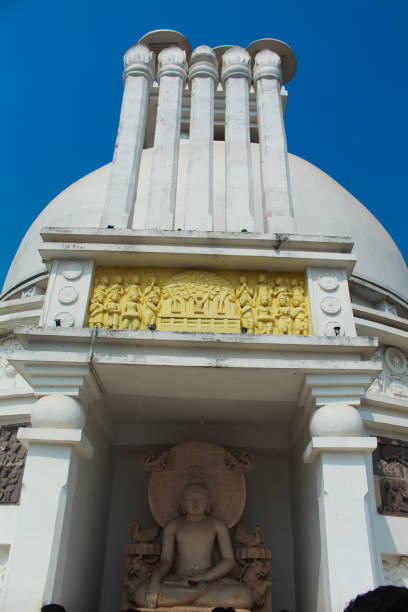 buddha statue in dhauli giri temple historical place