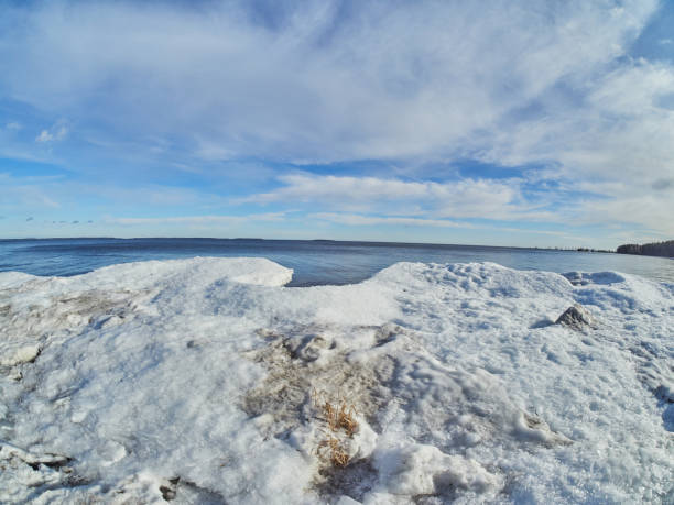 istock Ice on the lake in winter 1211921985