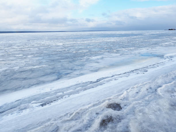 istock Ice on the lake in winter 1211922093