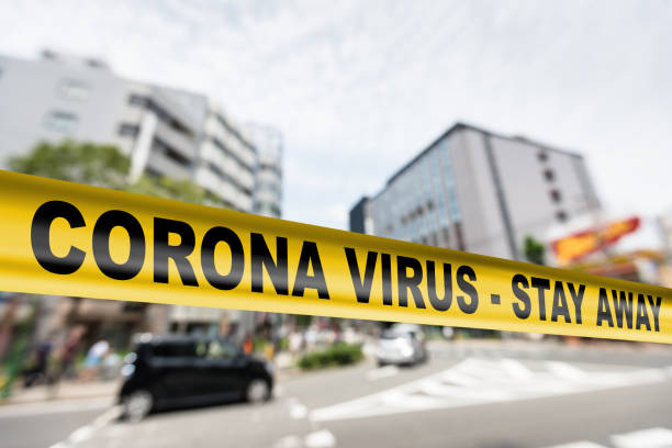 istock corona virus quarantine in the street 1211930003