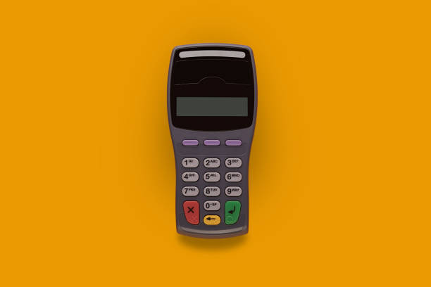 istock Wireless, contactless credit card reader. Electronic banking terminal 1211930752