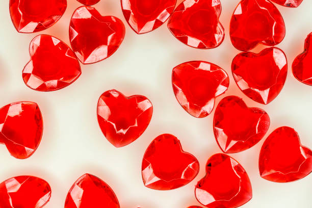 istock Heart on white paper with copy space 1211942110