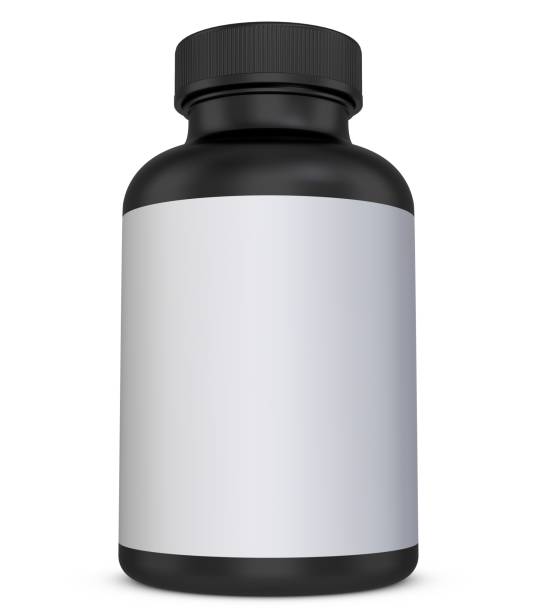 istock Realistic bottle Mock Up Template on White Background 1211946056