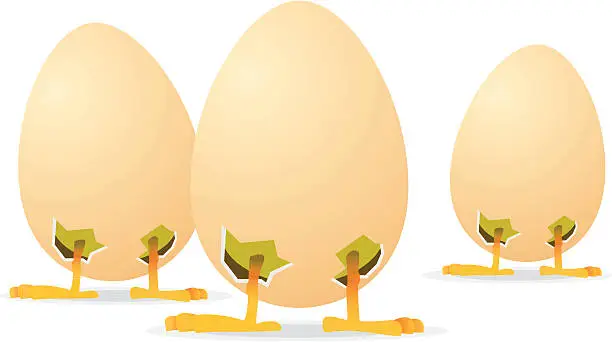 Vector illustration of Egg gang