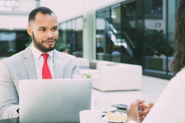 istock Successful business consultant meeting with customer 1211947096