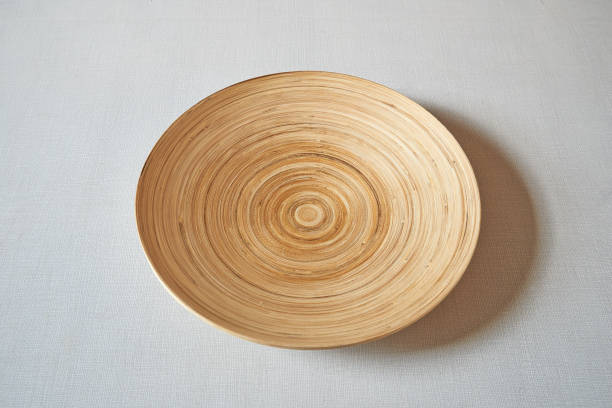 istock African plate on textured and striped table 1211948791