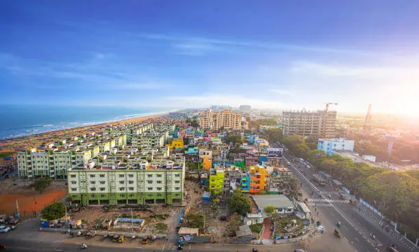 Marina Beach chennai city tamil nadu india bay of bengal chennai tourism
east coast road