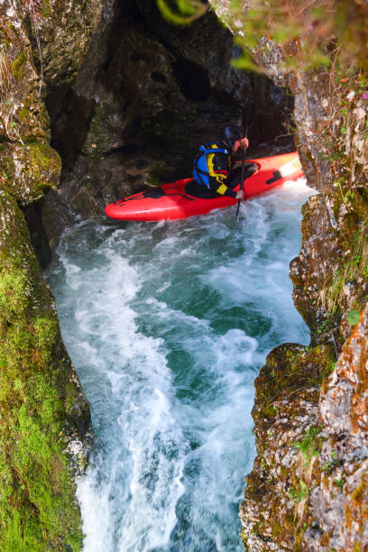 istock Kayak canyoneering preparations 1211954138