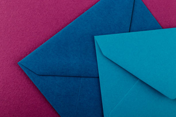 colorful envelopes on a purple background. - 4724 imagens e fotografias de stock
