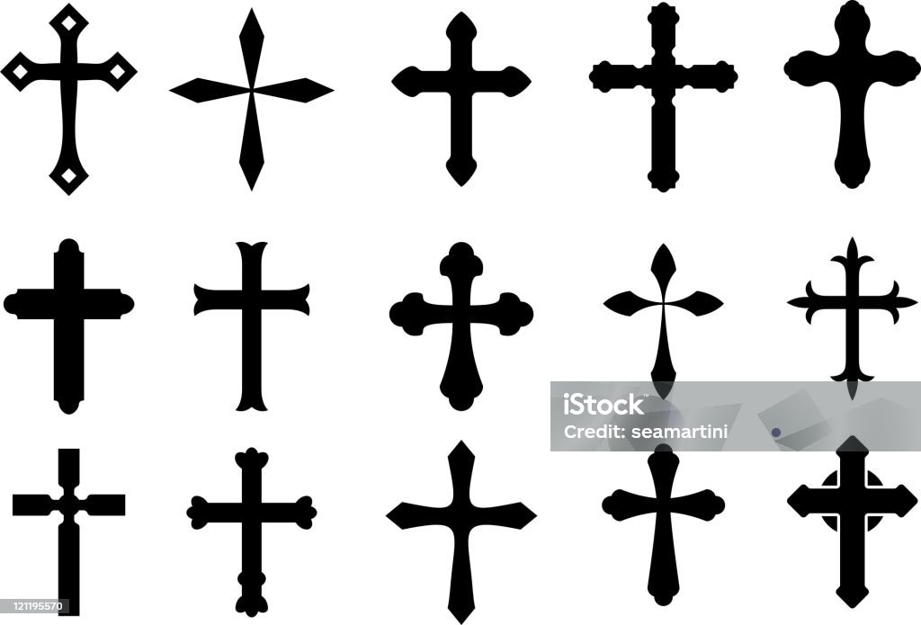 Croix symboles - clipart vectoriel de Croix - Forme libre de droits