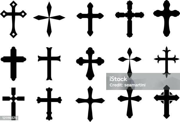 Croix Symboles Vecteurs libres de droits et plus d'images vectorielles de Croix - Forme - Croix - Forme, Croix religieuse, Croix celtique