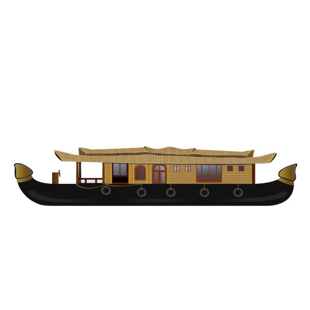 illustrations, cliparts, dessins animés et icônes de kerala boat house sans arrière-plan - poule naine