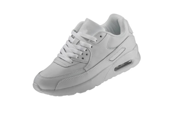 istock Sport shoes. White sneaker on a white background. 1211961107