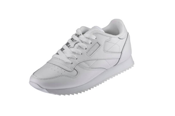 istock Sport shoes. White sneaker on a white background. 1211961221
