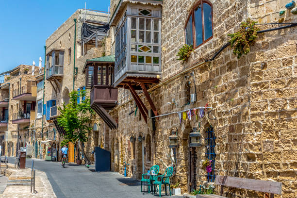 Old Jaffa This street in Old Jaffa was amazing for its architecture tel aviv photos stock pictures, royalty-free photos & images