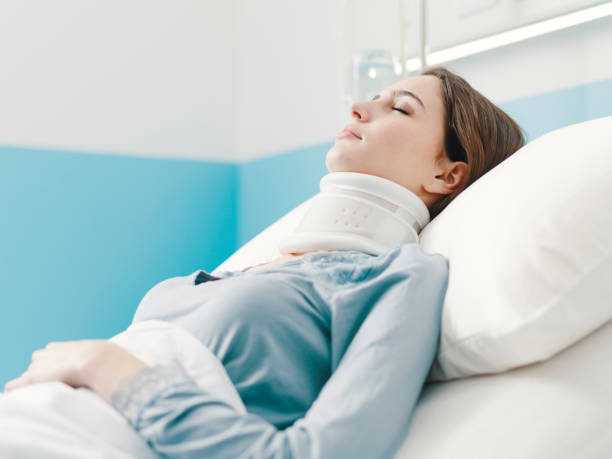 istock Young patient in hospital after a serious accident 1211971621