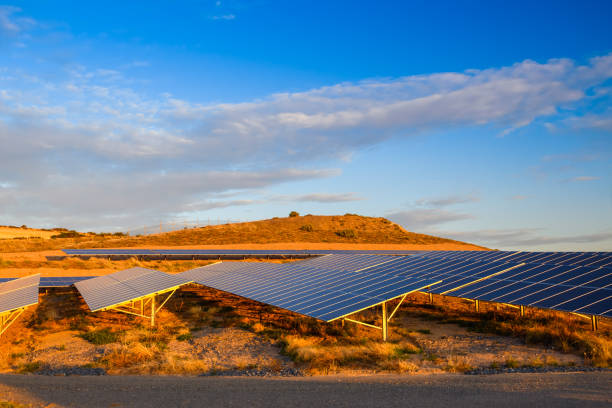 ferme de panneau solaire en australie méridionale - south australia photos et images de collection