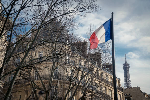 istock Street view of Eiffel Tower 1211976142