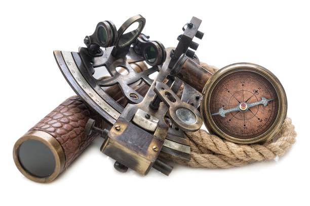 istock Nautical equipment isolated on white 1211976159