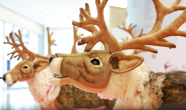 istock Close up reindeer doll for christmas and wintern theme. 1211980417