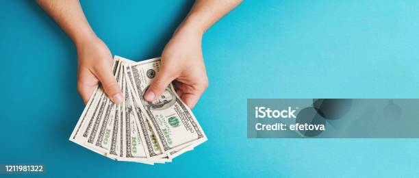 Counting Money Stock Photo - Download Image Now - Currency, Paper Currency, US Paper Currency