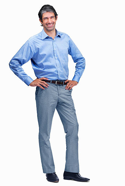 istock Successful mature business man standing - Isolated over white background 121198160