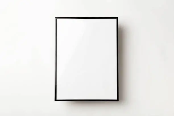 Empty photo frame on a white backgrounds. Copy space concepts