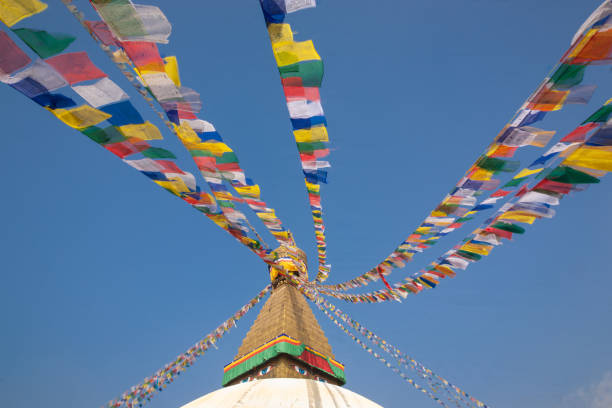 istock Prayer Flags And The Great Stupa 1211988794