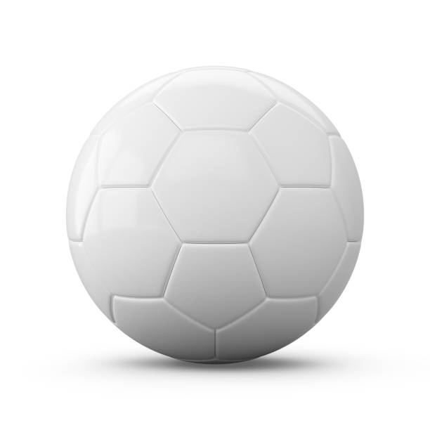istock 3D rendering Isolated White Soccer Ball with white background 1211989570