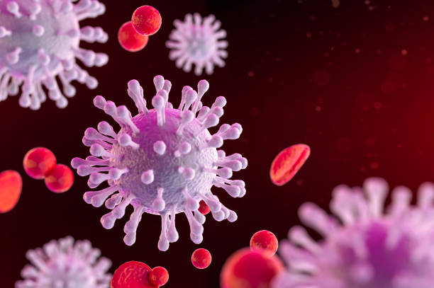 istock Coronavirus outbreak and coronaviruses influenza background as dangerous flu strain cases as a pandemic medical health risk concept with disease cells as a 3D render. Health care and medical concept. 1211991454