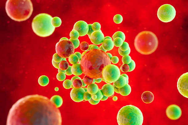 istock Coronavirus outbreak and coronaviruses influenza background as dangerous flu strain cases as a pandemic medical health risk concept with disease cells as a 3D render. Health care and medical concept. 1211992454