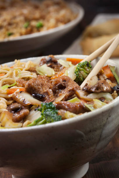 istock Beef in Black Bean Sauce with Vegetables and Noodles 1211992653