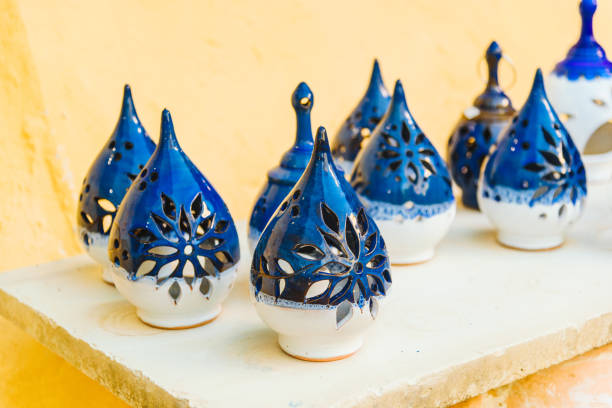 Beautiful handmade pottery. Art / craftmanship concept.