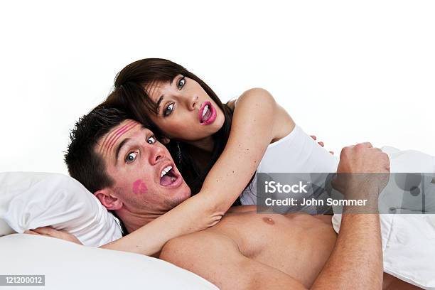 Couple Caught In The Act Stock Photo - Download Image Now - 20-29 Years, Adult, Adults Only