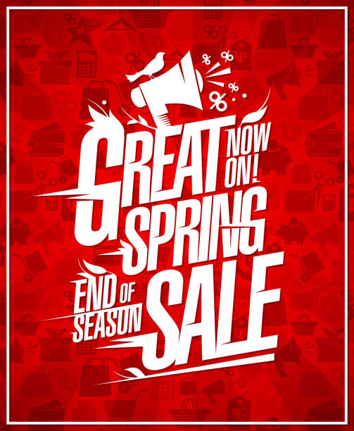Great Spring Sale End Of Season Sale Stock Illustration Great Spring Sale End Of Season Sale Stock Illustration